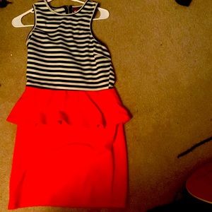 Casual striped dress from sugar and spice clothing